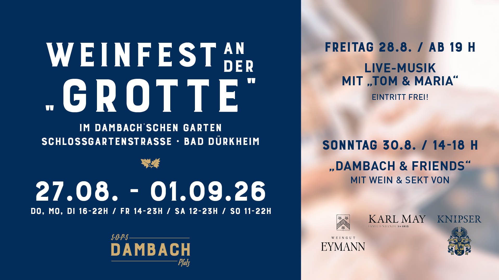 Weingut Dambach Weinfest an der Grotte 2026